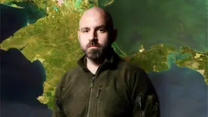 “The Ukrainian flag will stand where Ukrainian soldiers stand,” — Pavlo Kazarin