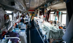 Evacuation Train from the Frontline